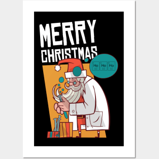 SANTA SCIENTIST Posters and Art